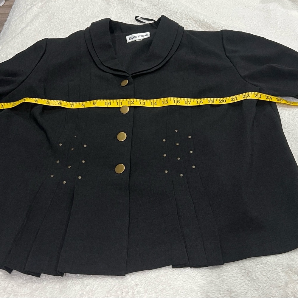 Danny & Nicole 2 Piece Black Pantsuit Size 20W - Picture 4 of 10